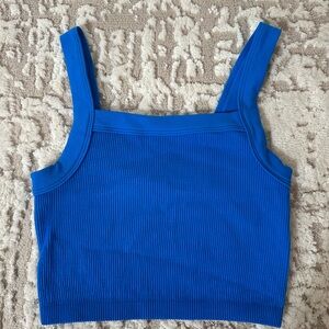 NWOT Blue CottonOn Cropped Tank Top
